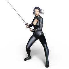 Obraz premium 女性剣士