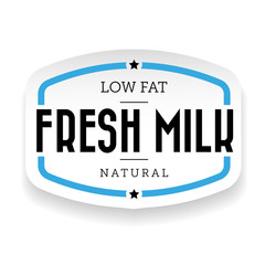 Milk vintage stamp sign
