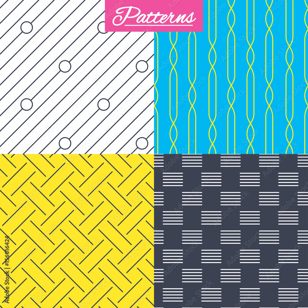 Poster braid weave, diagonal lines seamless textures.