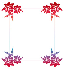 Beautiful raster frame with gradient filled. 