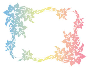 Beautiful raster frame with gradient filled. 