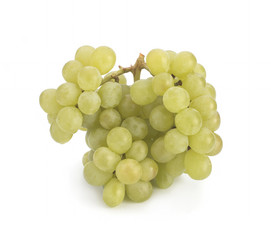Grapes on a white background