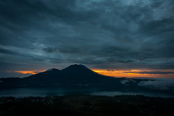 volcan indonésie batur mont