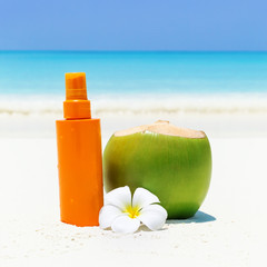 Tube lotion with sunblock