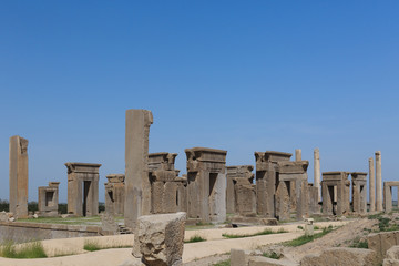 Fototapeta premium Tachara Palace at Persepolis or Takht-e Jamshid, 2500 years ago, Shiraz, Iran