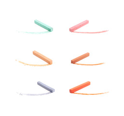 Pastel crayon chalk isolated