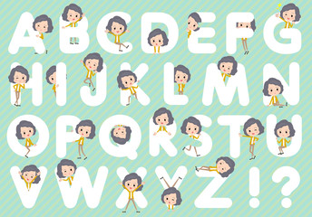 Yellow jacket Middle woman Pants style A to Z