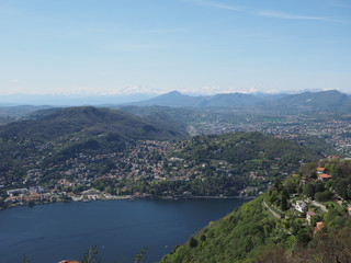 Fototapeta na wymiar Aerial view of Como