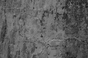 Obraz premium Wall fragment with scratches and cracks