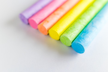 Rainbow chalk