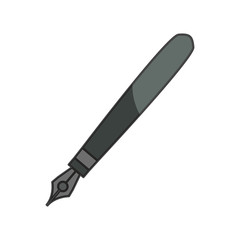 cute luxury pen object to write, vector illustration
