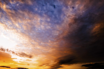 twilight sky and sunset background