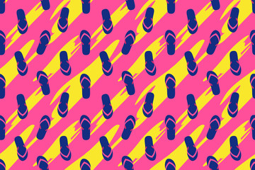 colorful sandals seamless pattern background