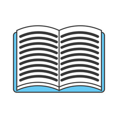 text book isolated icon vector illustration design