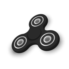 Hand spinner. A toy for fingers from stress. Vector illustration isolated on a white background.
