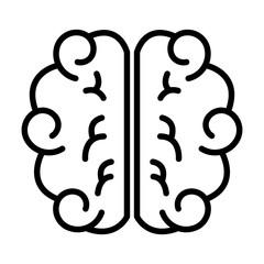 brain human isolated icon vector illustration design