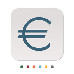 Papier Icon - Euro Währung