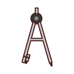 geometry compass isolated icon vector illustration design