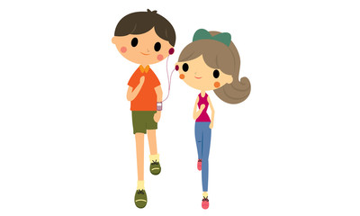 Couple running together