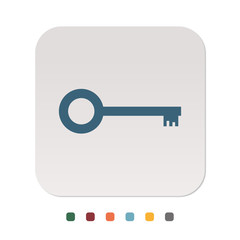 Papier Icon - Schlüssel Datenschutz