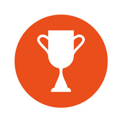 trophy cup isolated icon vector illustration design
