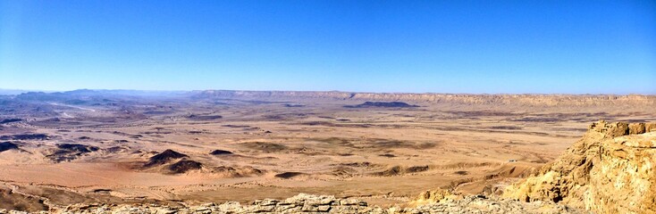 Fototapeta na wymiar Panoramic view of Canyon Ein Avdat