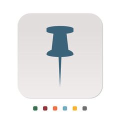 Papier Icon - Pinwand Nadel