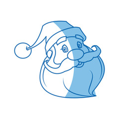 face of santa claus. merry christmas character vector illustration