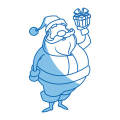 santa claus beard moustache christmas thin line vector illustration