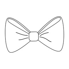bow tie icon over white background. vector illustration