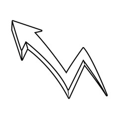 graffiti arrow abstract creative decoration image vector illustration