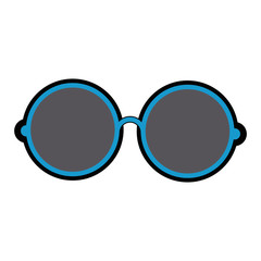 glasses accessory icon over white background. vector illustration
