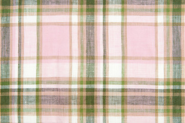 Close up checked fabric