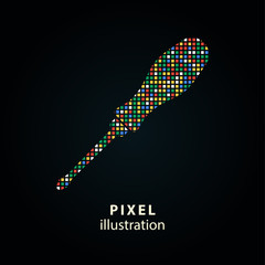 Screwdriver - pixel illustration.