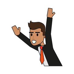 Cartoon man profile icon vector illustration graphic design