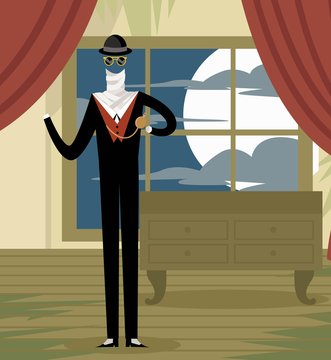 invisible man in a room