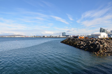 Ocean views in Reykjavik, Iceland