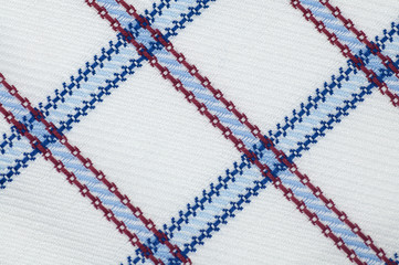 Checked cloth texture close up