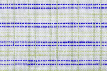 Checked fabric texture close up