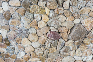 Texture of gravel on the wall background