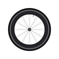 High Rim Wheel Road Bike vector
