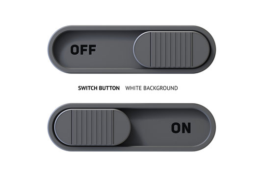  Switch Button On Off White Background