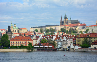 Prague Castle and Mala Strana seen in the early morning