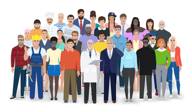 Different people, different professions, vector illustration