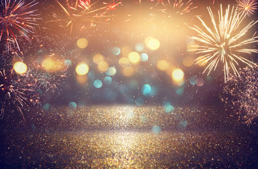 abstract holiday firework background.