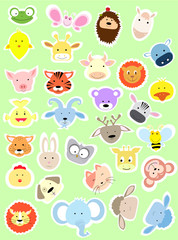 baby animals stickers