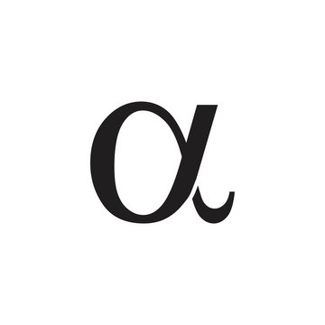 alpha logo vector