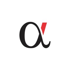 alpha logo vector