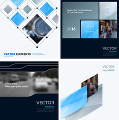 Naklejka premium Business vector design elements for graphic layout. Modern abstr