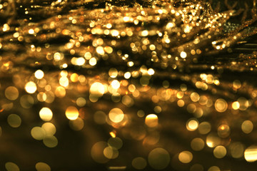 Gold bokeh background 